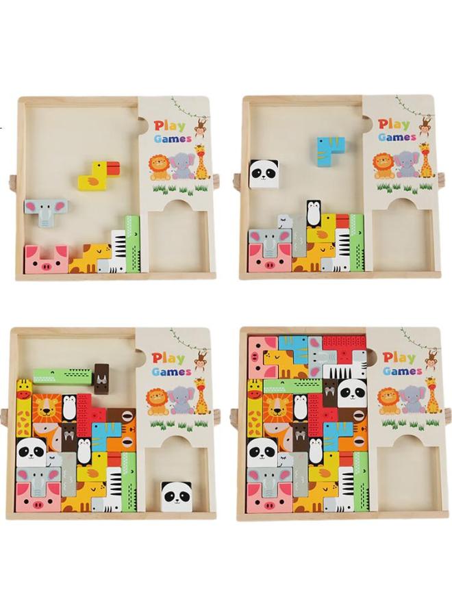 WEST Xi Xia Russian Cube 3D Building Blocks Puzzle, Solid Wood Toy, Early Education, Cognitive Training, Children'S Birthday Gift - Image 3