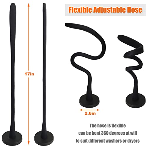 eHuangTools Front Load Washer Door Prop, Removable Flexible Washer Door Stopper, Magnetic Washing Machine Door Holder with 66mm Magnet Base, Keep Washer Door Open to Prevent Odors (Black) - Image 4
