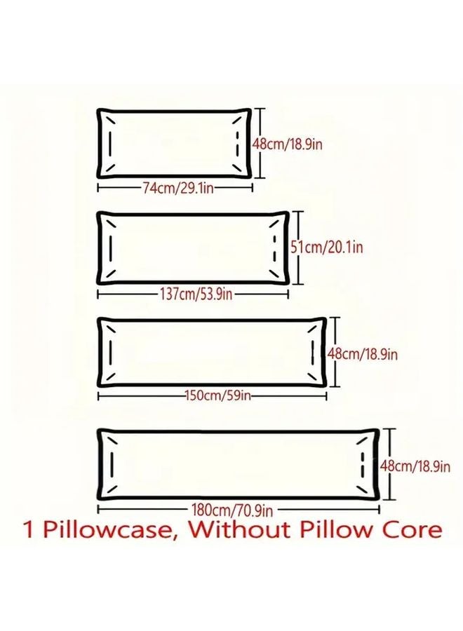 Dark Gray Velvet Body Pillowcase 18 9x70 87 Inch Super Soft Breathable All Seasons - Image 4