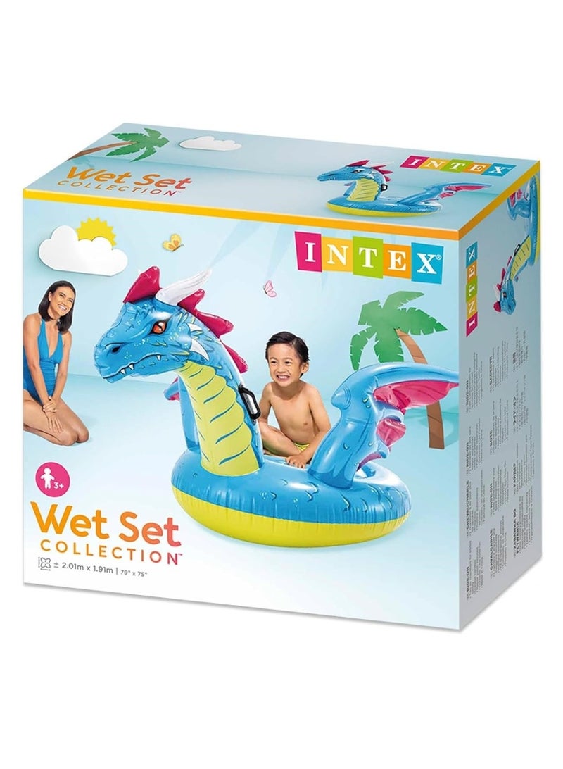 انتكس عوامة علي شكل تنين قابلة للنفخ 201x191x92 سم - 57563NP - Image 1