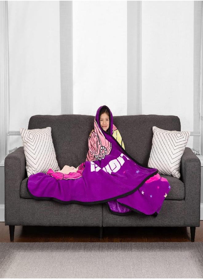 Franco Franco Kids Bedding Super Soft Plush Micro Raschel Blanket, 62 in x 90 in, LOL Surprise  - Image 3