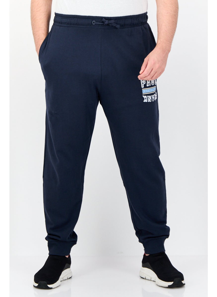Paul Frank - Men Regular Fit Graphic Print Sweatpants, Navy Blue - Image 1