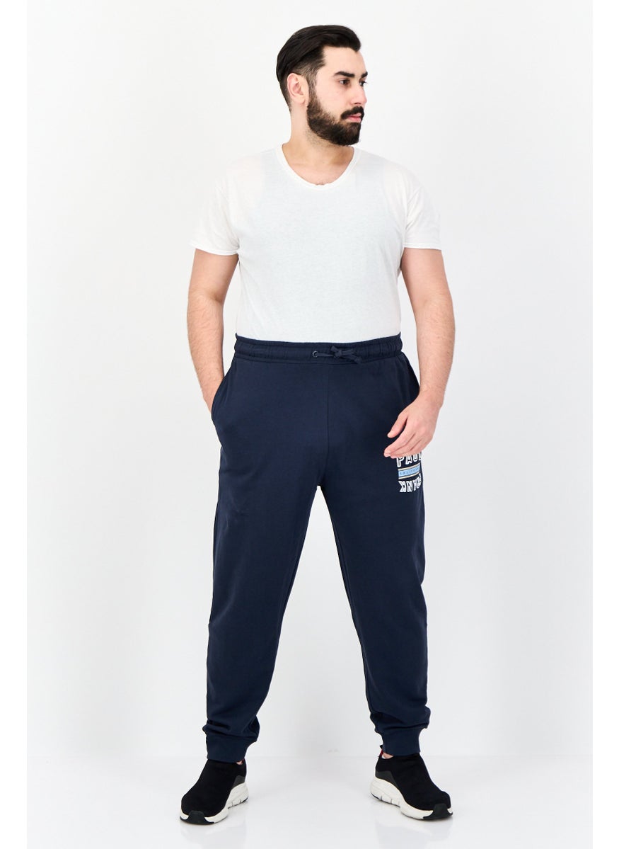 Paul Frank - Men Regular Fit Graphic Print Sweatpants, Navy Blue - Image 1