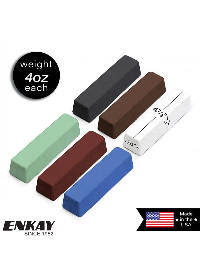 ENKAY - ENKAY - Jewelers Rouge & Polishing Compound Kit, 6 pc. (U.S. Made) - Image 1