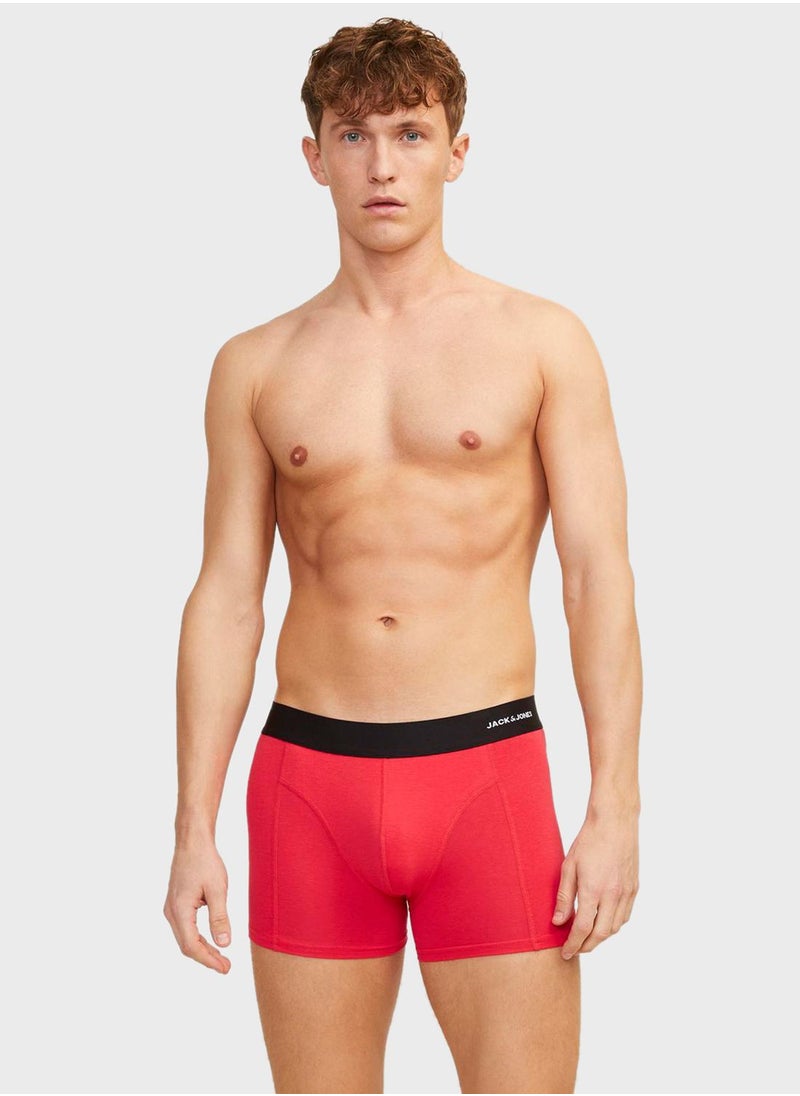 JACK & JONES - jaclucas multicolor 3 pack logo band trunks - Image 1
