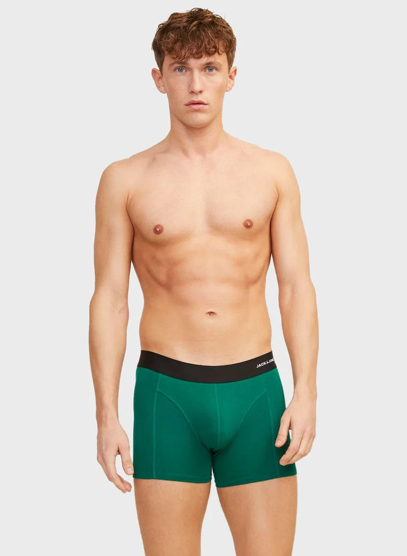 JACK & JONES jaclucas multicolor 3 pack logo band trunks