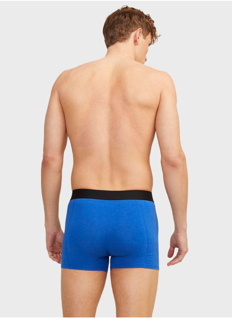 JACK & JONES - jaclucas multicolor 3 pack logo band trunks - Image 1