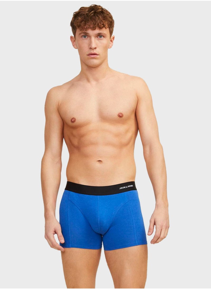 JACK & JONES - jaclucas multicolor 3 pack logo band trunks - Image 1