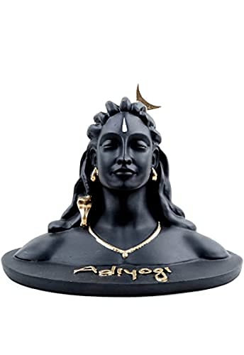ODDCLICK Adiyogi Shiva Statue, Black, 1 Piece Idols for Car Dashboard Decorative Showpiece for Car Dashboard Idol, Home Décor Decoration & Gifting Purpose (Medium) - Image 2