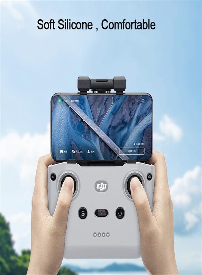 غطاء سيليكون مقاوم للخدش لجهاز التحكم عن بعد DJI RC-N3/N2/N1، غطاء حماية من الصدمات لجهاز التحكم عن بعد DJI Mini 5 Pro Flip NEO Air 3 3S Mavic 3 3Classic Mini 4 3 Pro 4K Mini2SE بدون شاشة (رمادي) - Image 5