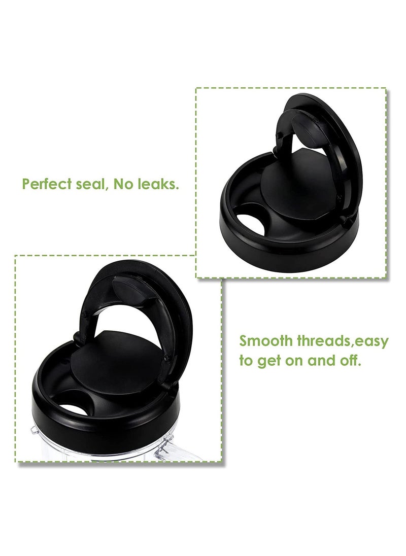 SYOSI - SYOSI 22oz Magic Bullet Blender Cups Replacement Parts with Flip Top To-Go Lid and Handle for Magic Bullet Mb1001 Blender Accessories (2 Pack) - Image 1