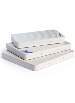 AL WADI FURNITURE AWF AL WADI FURNITURE Single Hybrid Bonnel Spring Mattress Series for Bed Breathable Foam,Jacquard Quilted Fabric - Medium Firm Feel, Spine Support, 90W x 190L x 20H cm, WHITE  - Image 5
