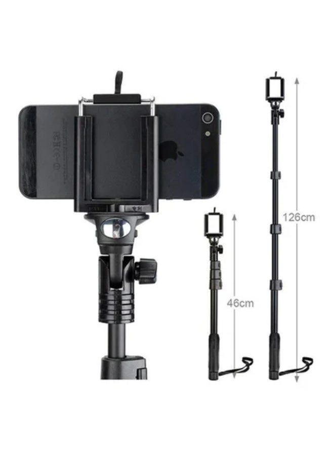 Yunteng - Selfie Stick Extendable Handheld Monopod Phone Holder With Bluetooth Shutter for Camera iPhone Android GoPro - Image 1