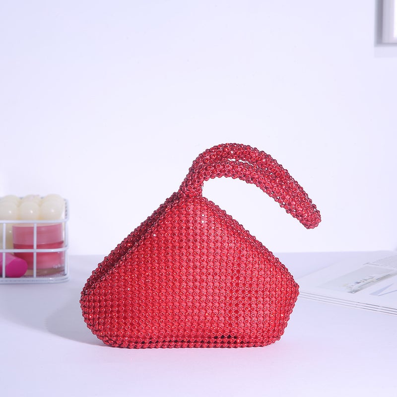 Crystal Embellished Clutch Evening Bag - Image 5