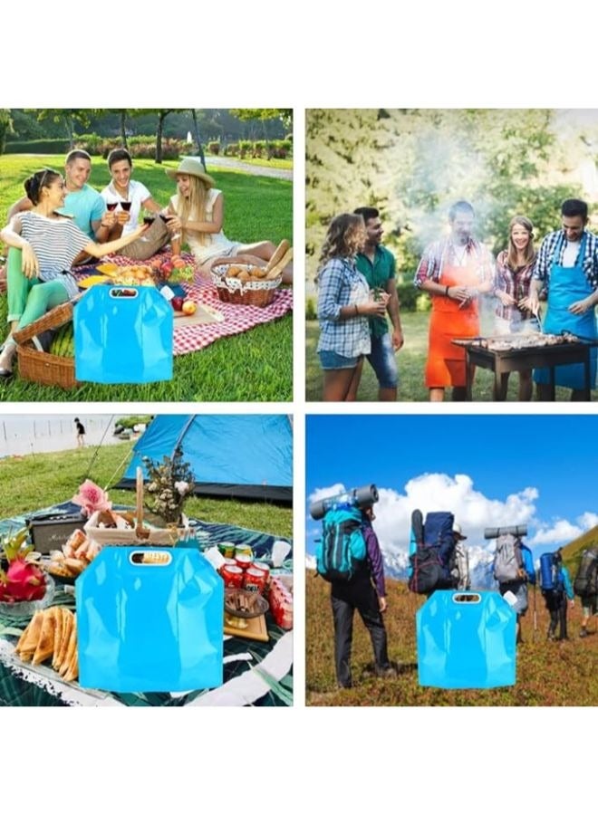 5L Folding Water Bag PE Plastic Drinking Water Container Portable Car Water Container for Camping Fishing Climbing Travel - Image 4