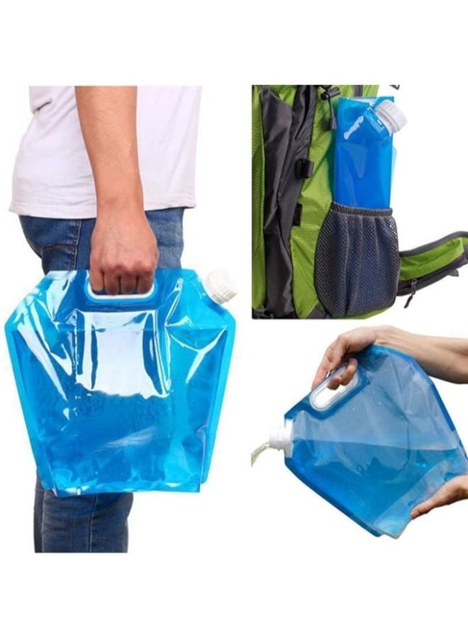 5L Folding Water Bag PE Plastic Drinking Water Container Portable Car Water Container for Camping Fishing Climbing Travel - Image 3