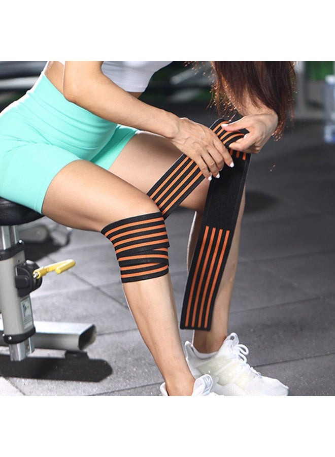 SportQ 2 Pack Knee Wraps for Weightlifting Workout - Image 4