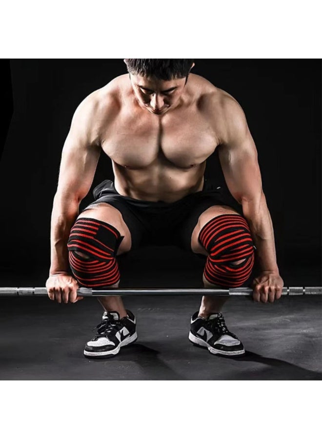 SportQ 2 Pack Knee Wraps for Weightlifting Workout - Image 3