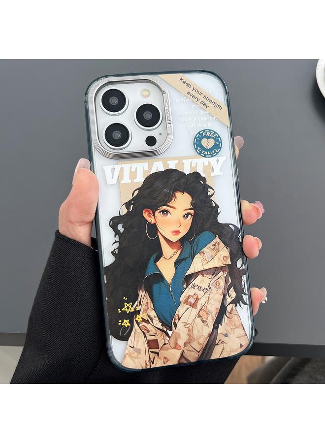 اس-توب جراب لهاتف iPhone 13 Pro، جراب هاتف منقوش عليه رسوم متحركة ملونة - Image 1