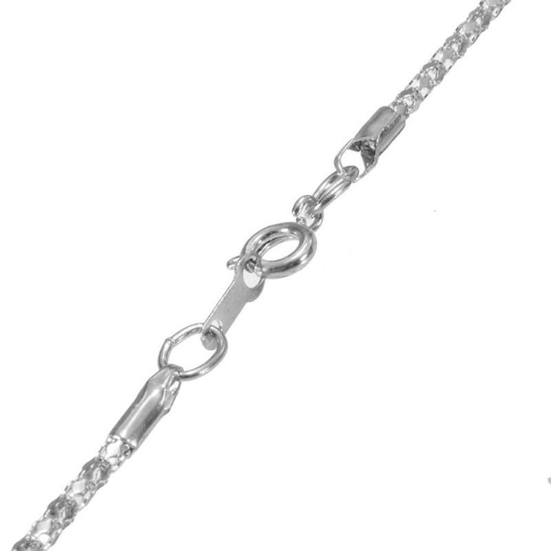 LHX 5X Magnifying Glass Pendant 1.6" Glass Lens Dia. and 35" Alloy Necklace (Silver) - Image 5