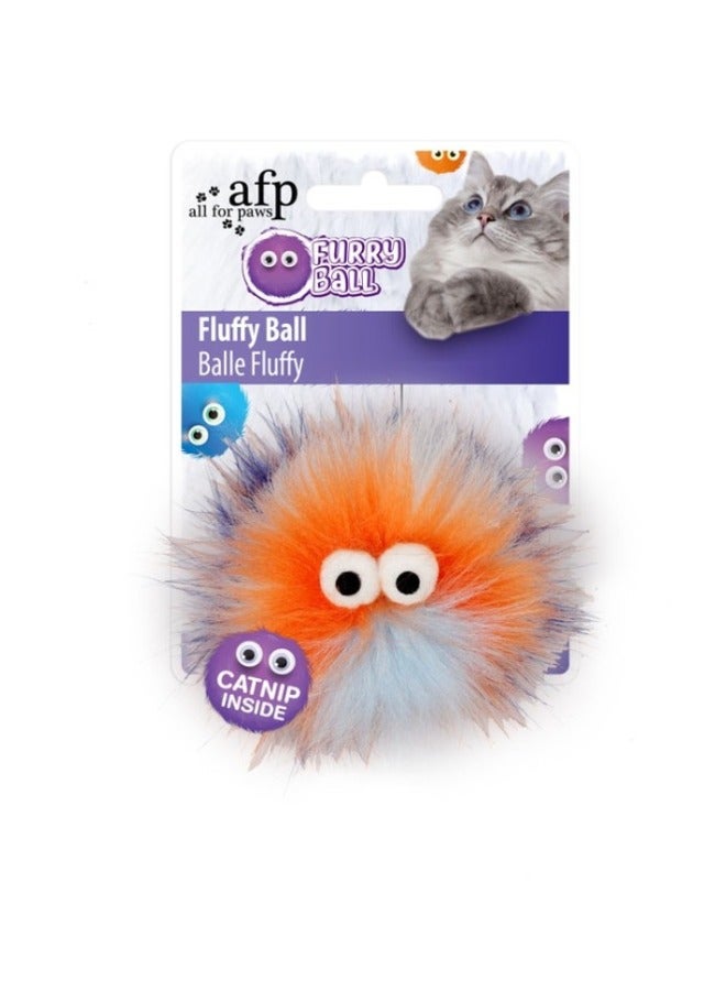 all for paws Fluffy Ball Orange - Image 1