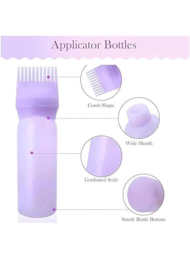 Generic Hair Dye Bottle- Hair Styling Tools| Hair Dyeing Bottle Brush | Applicator Comb Scalp Hairdressing Coloring Styling Tool| Hair Color Bottle Applicator With Graduated Brush| Applicator Tool - Image 5