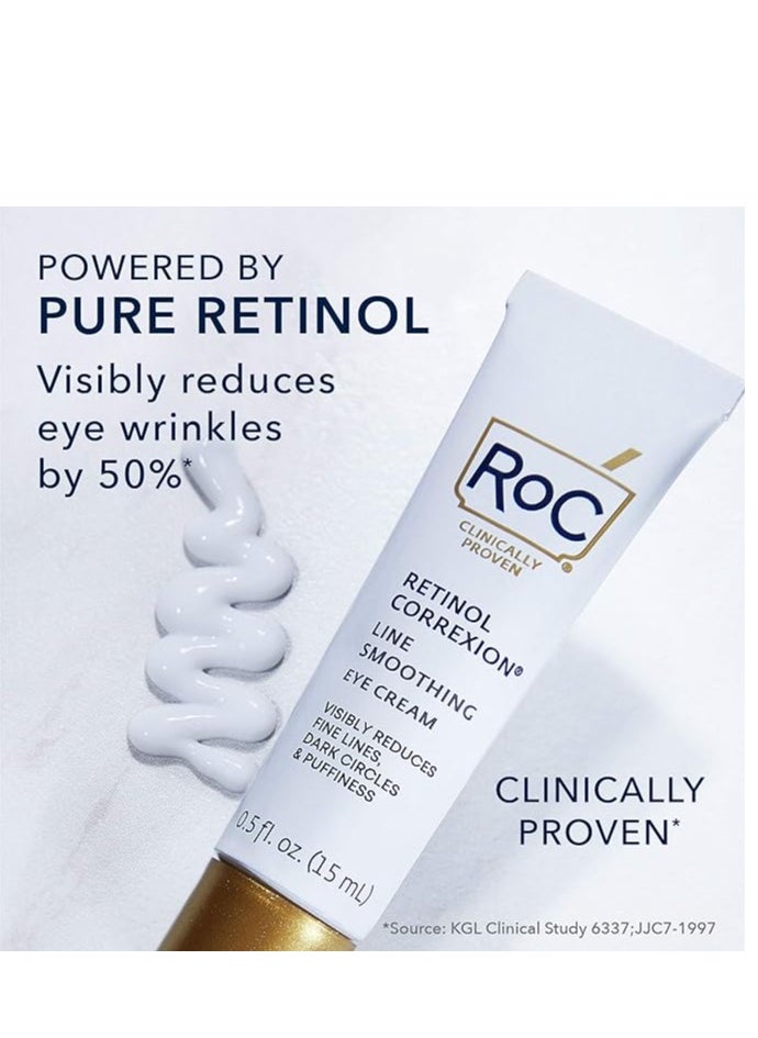 RoC - RoC Retinol Correxion Anti-Aging Eye Cream Treatment for Wrinkles, Crows Feet, Dark Circles, and Puffiness.5 fl. oz - Image 1