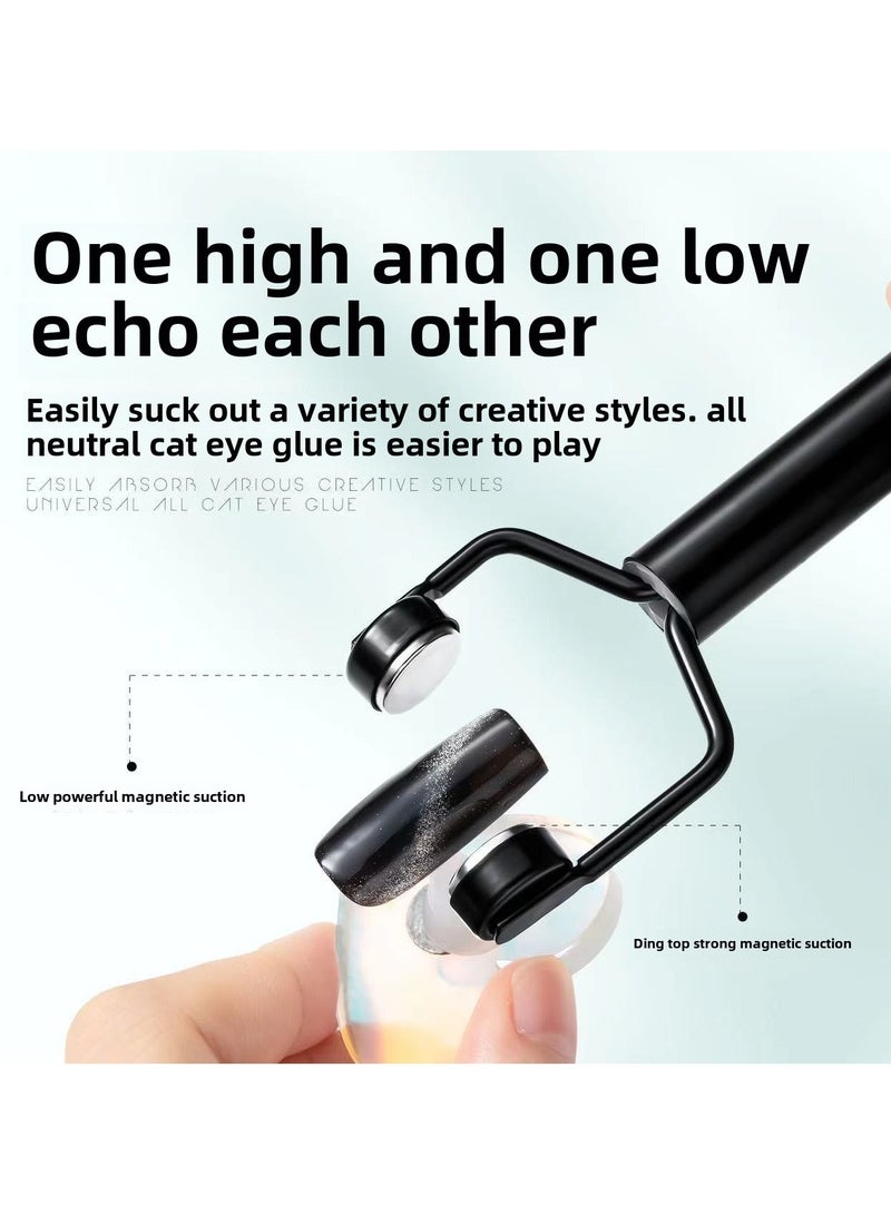 Goolsky Manicure new Y-shaped magnet bar strong magnet cat eye nail polish stainless steel multi-functional double-headed magnetic bar - Image 4