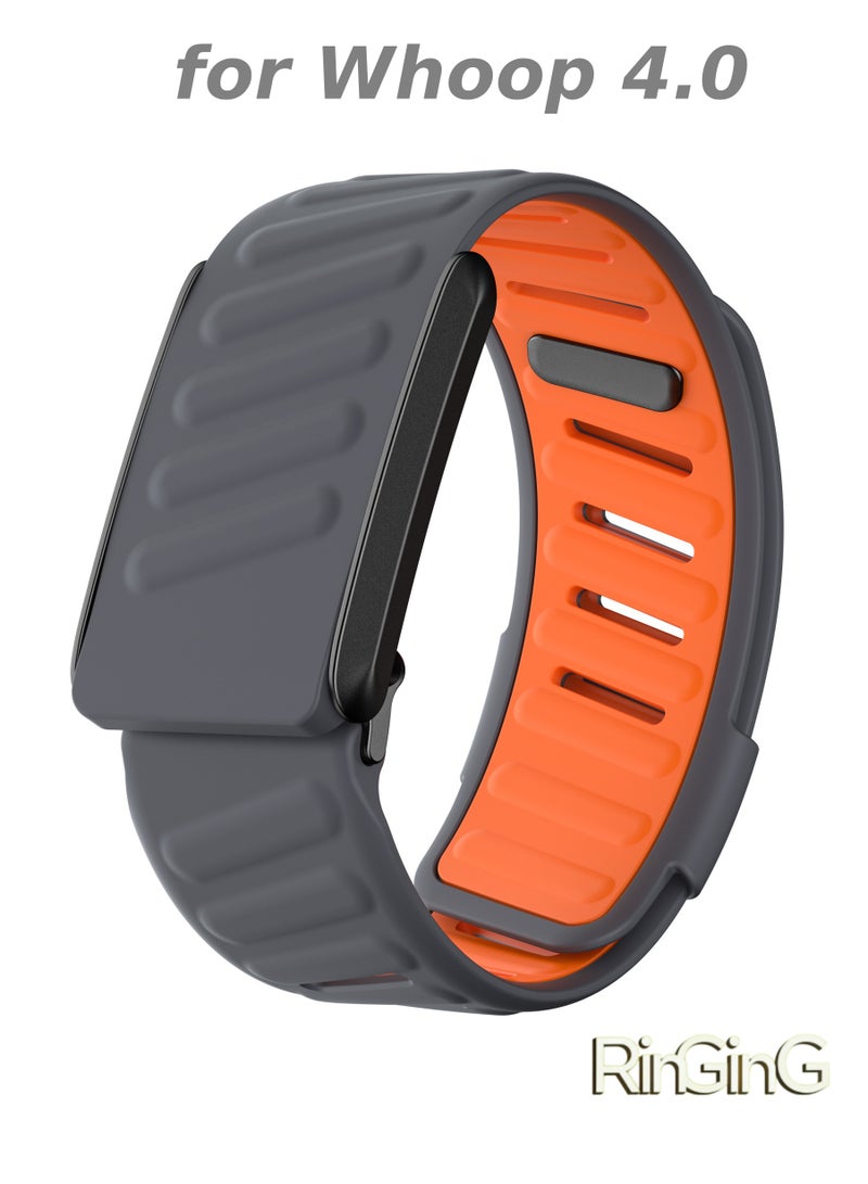 RinGinG Sport Silicone Replacement Band Compatible with Whoop 4.0 Wearable Fitness & Activity Tracker, Durable, Comfortable & Breathable and Adjustable Wristband Replacement Strap Easy to Use and Perfect for Every Occasion  - Image 1