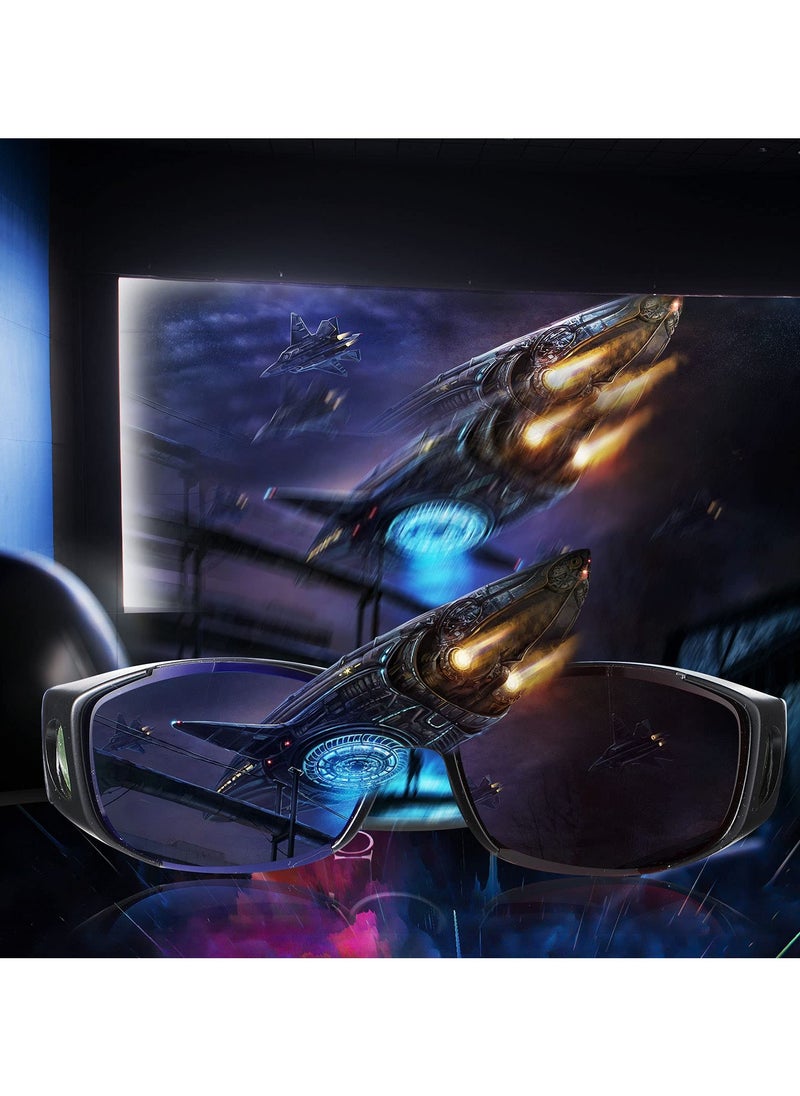 SANMUGEED 2 Pieces 3D Movie Game Glasses 3D Red Blue Glasses 3D Style Glasses for 3D Movies Games, 3D Viewing Glasses, Light Simple Design  - Image 3