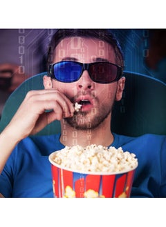 SANMUGEED 2 Pieces 3D Movie Game Glasses 3D Red Blue Glasses 3D Style Glasses for 3D Movies Games, 3D Viewing Glasses, Light Simple Design  - Image 5