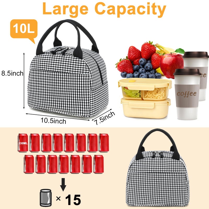 Bluboon Lunch Box for Women Cute Lunch Bag Reusable Insulated Lunch Bags Large Capacity Lunchbox Cooler for Work Picnic or Travel - Image 4