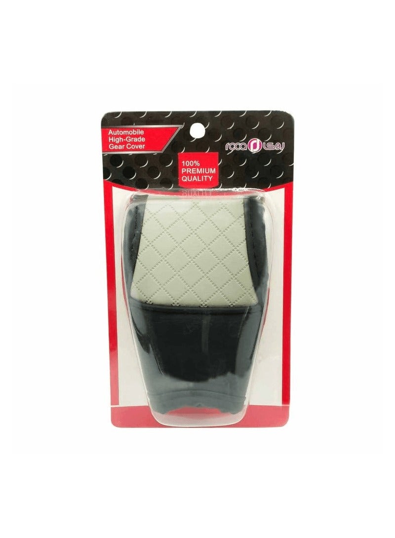 ROCA Gear knob Cover High Grade PU Leather For Automatic Car Gear Shift knob Cover - Image 3