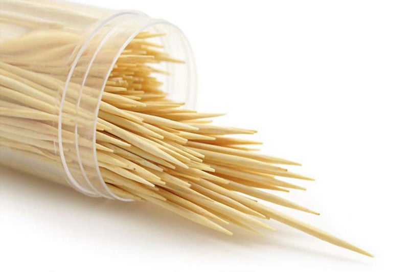 Tickprints Tickprints Wooden Toothpicks 240 Sticks Each Pack Pack of 10 - Image 1