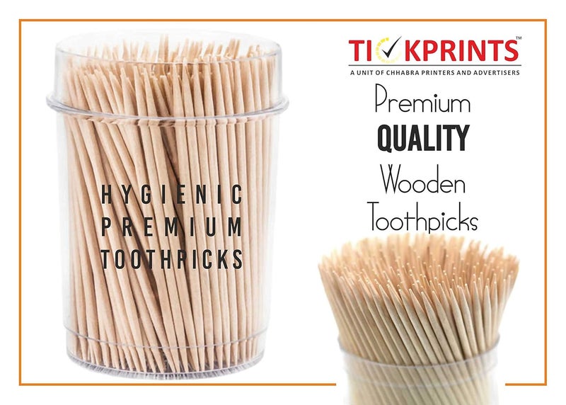 Tickprints Tickprints Wooden Toothpicks 240 Sticks Each Pack Pack of 10 - Image 5