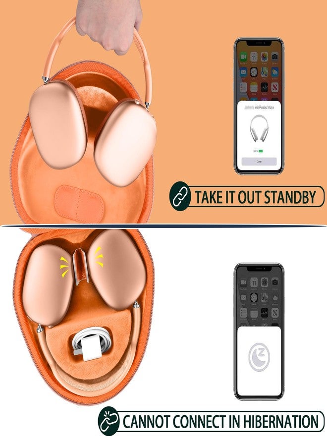 كو2كريا حافظة تخزين صلبة من co2CREA لسماعات Apple AirPods Max، ستجعل السماعات تدخل في وضع السكون فورًا، حافظة ذكية مطورة للسماعات، حافظة سفر فائقة النحافة (الحافظة فقط) - Image 5