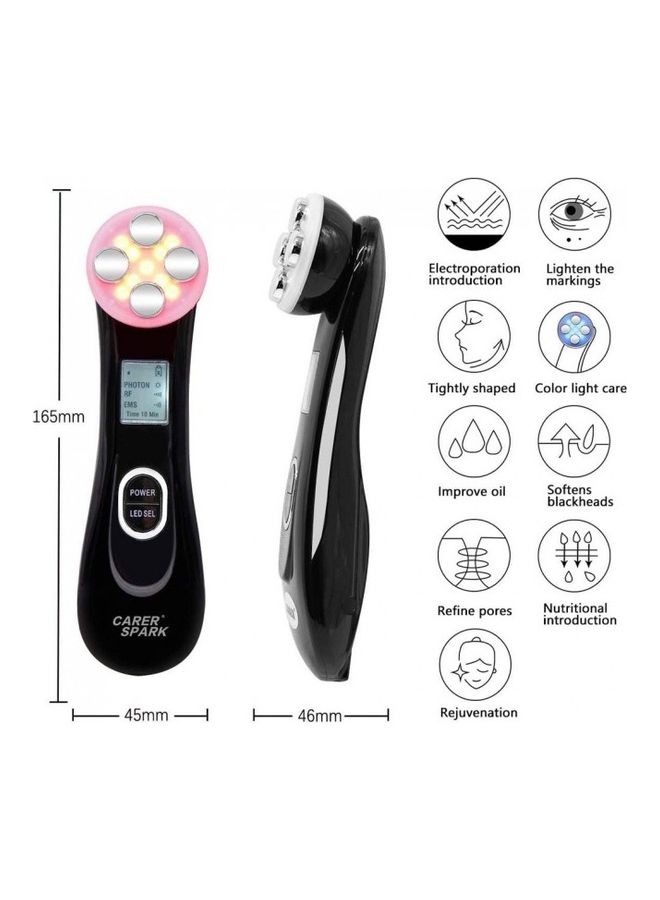 MARGOUN Mesotherapy Facial Radio Frequency Massager Black 5 × 15 × 8.5cm - Image 3