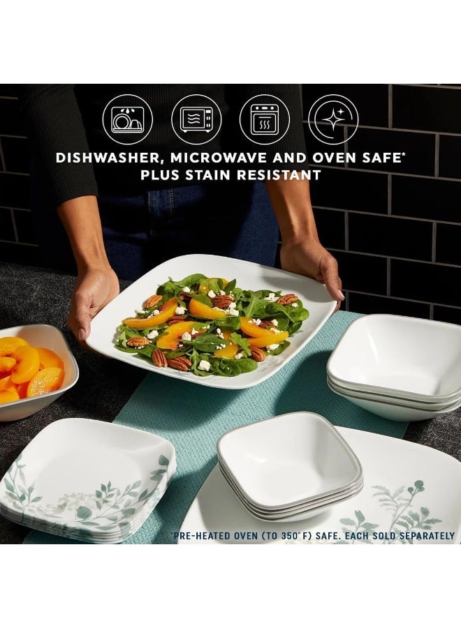 Corelle 16-Piece Square Amalie Dinnerware Set, Service for 4 - Image 4
