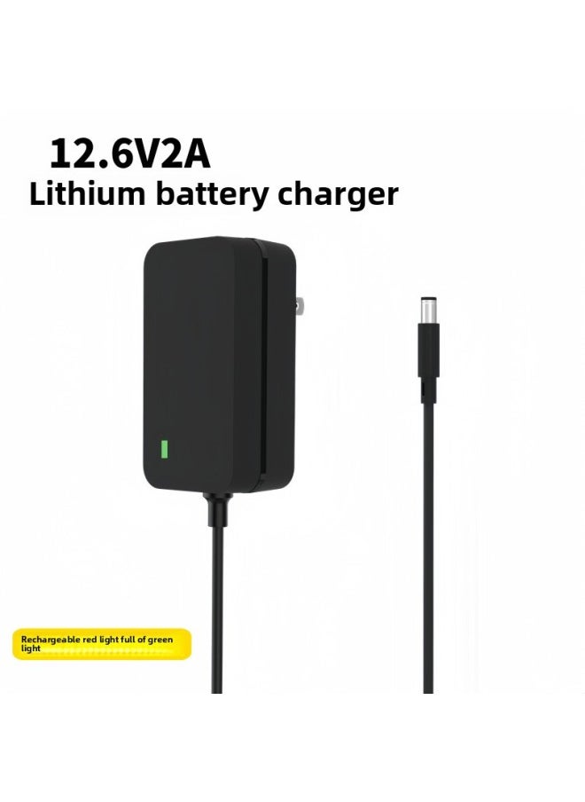 Generic - For 12.6V2A Lithium Battery Charger 3C Certification Power Supply 3 String 18650 25.2V1A Battery Charger-Color:12.6v 2a Charger/us Standard - Image 1