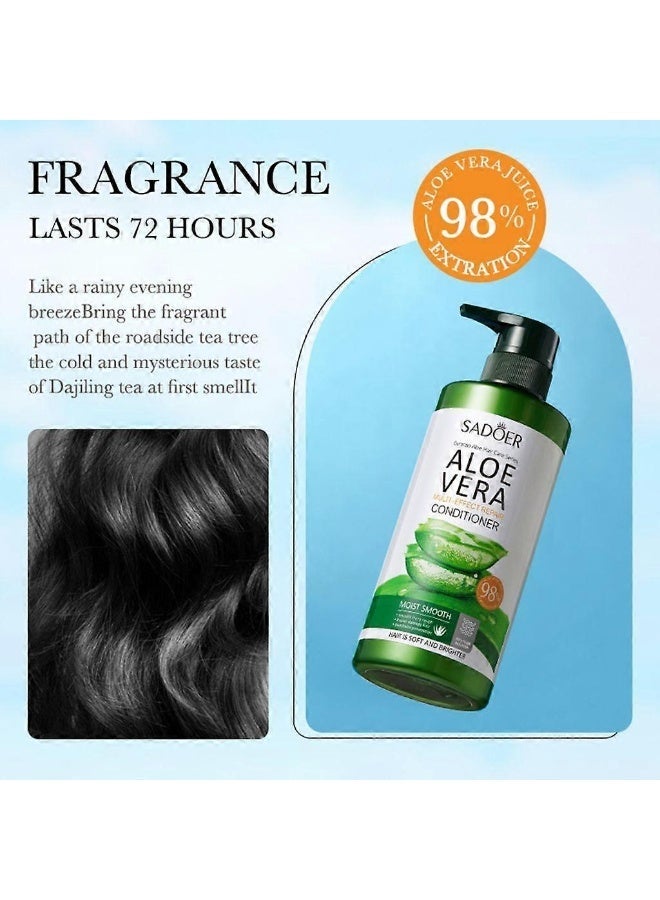 SADOER Curacao Aloe Hair Care Series Aloe Vera Multi-Effect Repair Conditioner 500ml. - Image 2