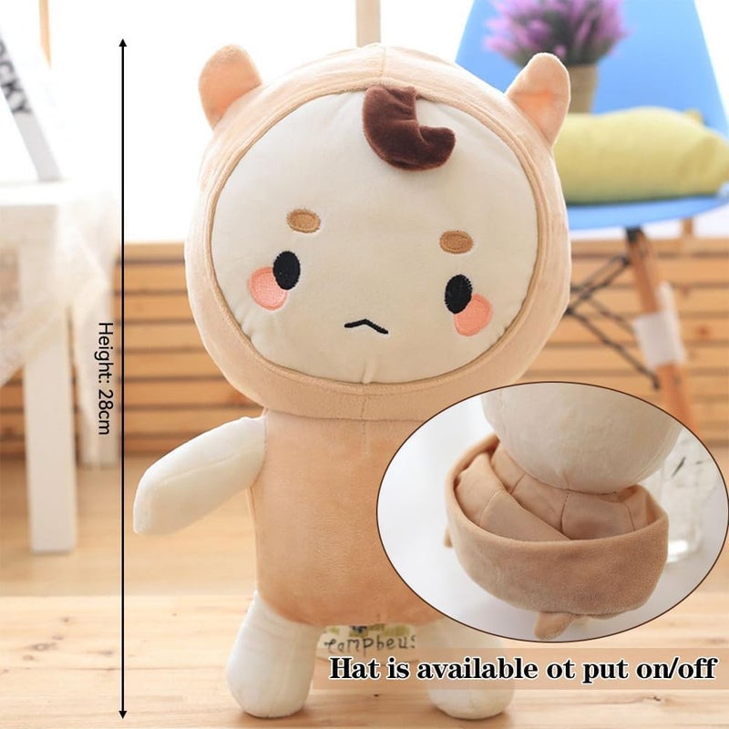 Luckam 11-Inch Adorable Brown Plush Toy, Soft Doll Stuffed Animal for Kids, Suitable Birthday Gift for Boys & Girls, Nap Time Companion - Image 5