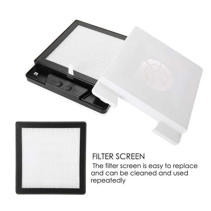 klarako Nail Dust Collector with Vacuum Suction Dirt Retractable Vacuum Cleaner Fan 60W - Image 5