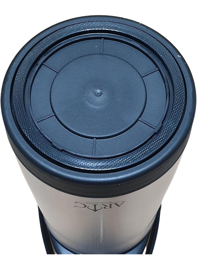 ARTC 5L Stainless Steel Airpot Vacuum Flask with Large Capacity Keep coffee, tea, hot water, and other beverages warm for hours with this durable 5-liter stainless steel vacuum airpot. Featuring a convenient pump dispenser, sturdy handle, elegant design, and excellent insulation, it is ideal for homes, offices, hotels, restaurants, parties, meetings, and catering. - Image 5