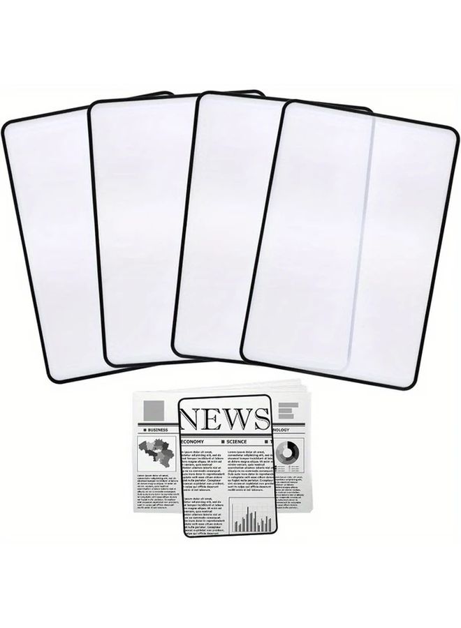 FlexiView عدسة فريسنيل PVC بوكمارك مكبر 3X للقراءة المطبوعة الصغيرة الخرائط الكتب 1 قطعة - Image 5