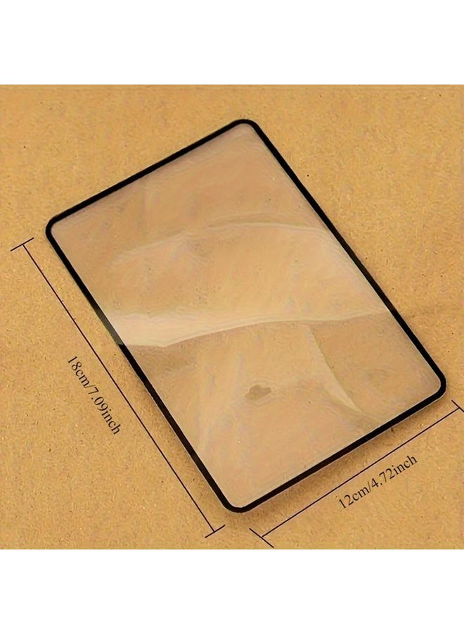FlexiView عدسة فريسنيل PVC بوكمارك مكبر 3X للقراءة المطبوعة الصغيرة الخرائط الكتب 1 قطعة - Image 4