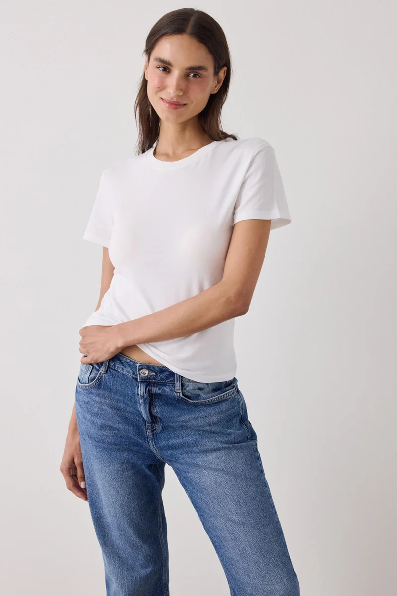 بنتي PENTI Women's Slim Fit T-Shirt Basic