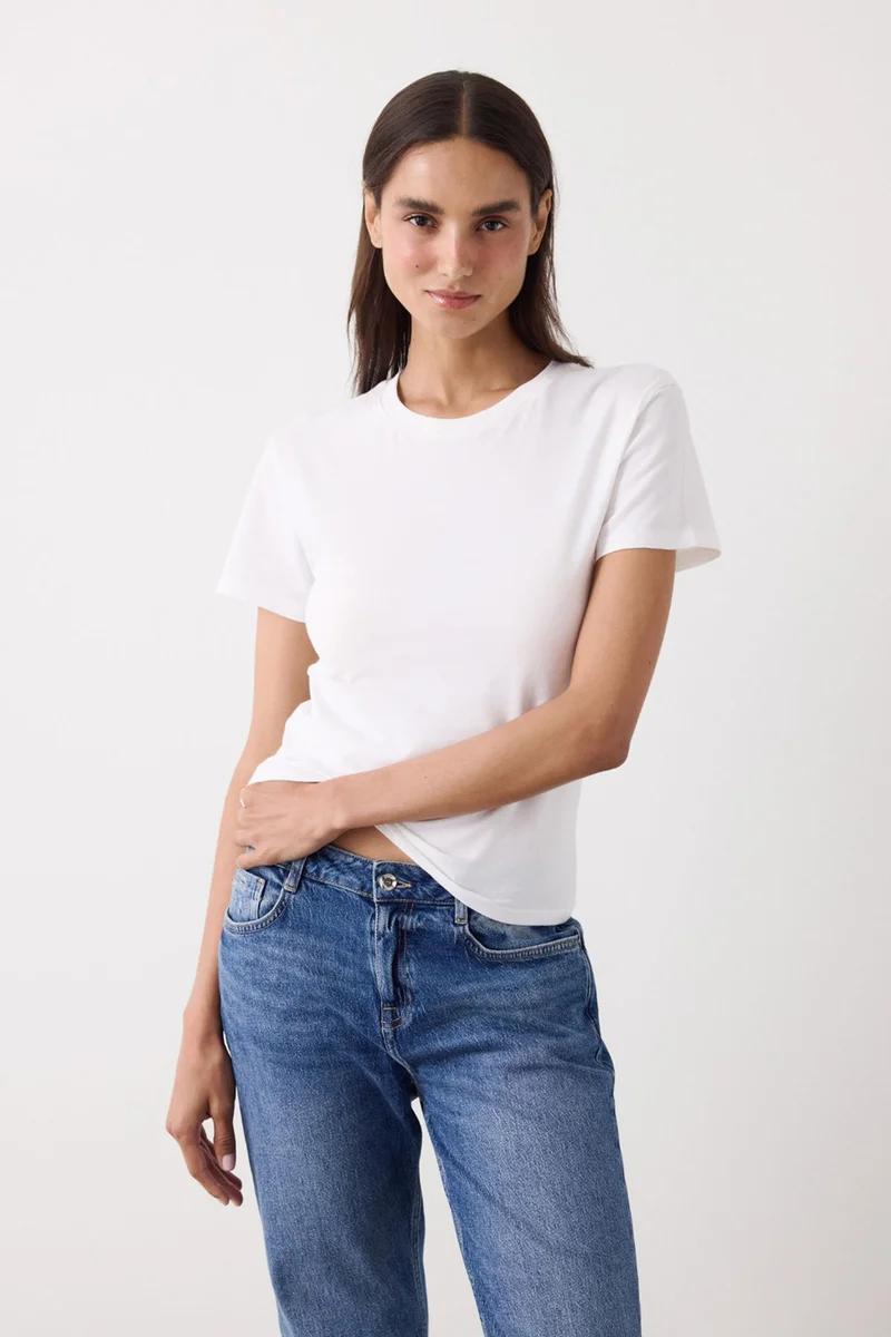 بنتي PENTI Women's Slim Fit T-Shirt Basic