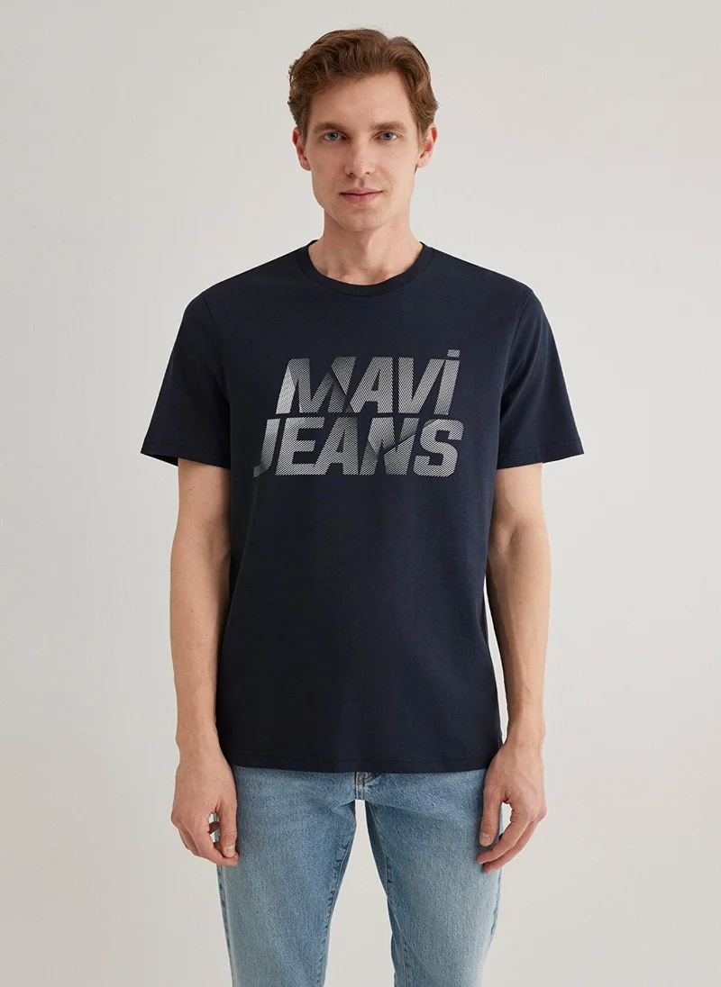 MAVI Mavi Jean Printed Navy T-Shirt
