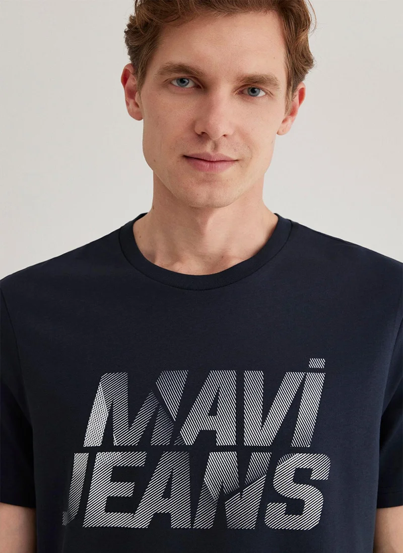 MAVI Mavi Jean Printed Navy T-Shirt