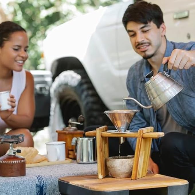 Unity Coffee Filter Reusable Stainless Steel Mesh Dripper Permanent Pour Over Coffee Dripper Paperless Drip Cone Coffee Filter With Holder Kitchen Tools For Manual Coffee Maker - Image 5